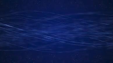 科技科幻蓝色粒子光线摆动特效背景视频的预览图